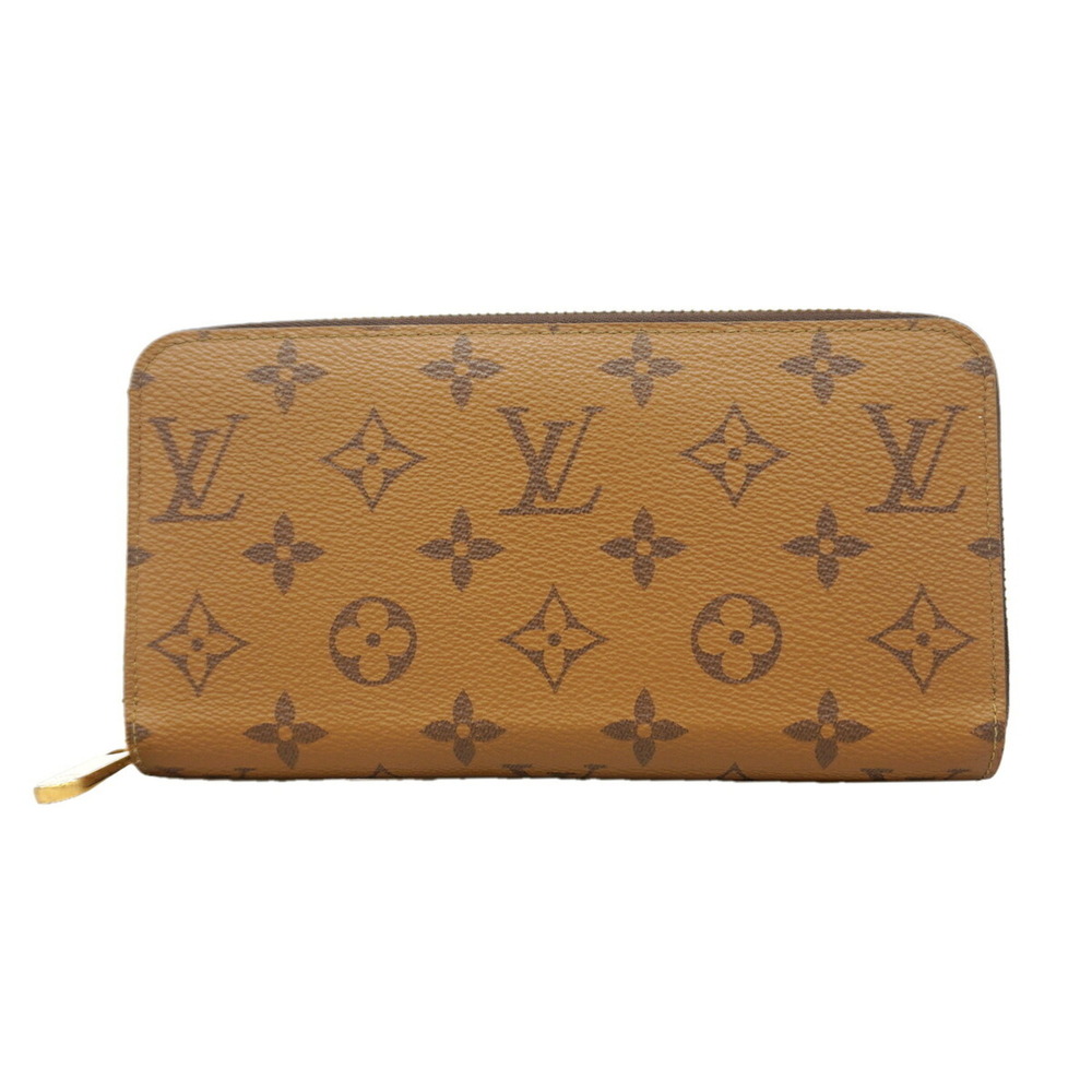 Louis Vuitton Monogram Reverse Zippy Wallet M82444 Brown Women's Long